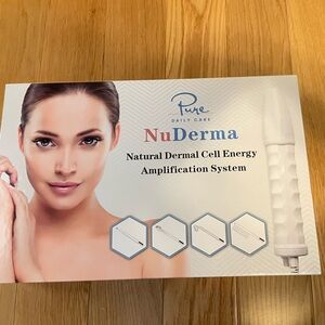 NuDerma Portable Handheld High Frequency Skin Therapy Wand w/Neon - New
